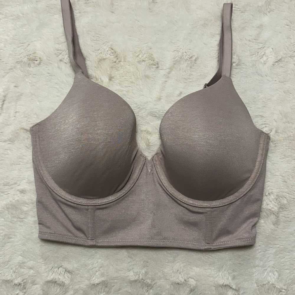 Victoria’s Secret Uplift Semi Demi Bustier Corset Longline Bra VS